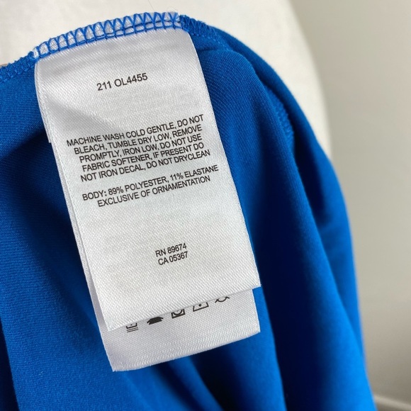 Mountain Hardwear Blue Outdoor knee Length 3/4 Sleeve Stretchy Dress sz Small - Picture 5 of 11